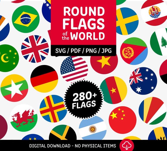 Flags Of The World Round Icons
