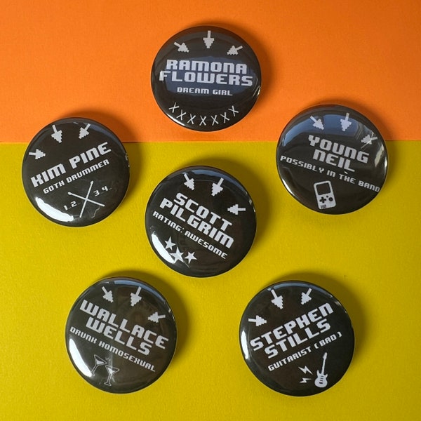 Scott Pilgrim Character Introduction Pin Pack