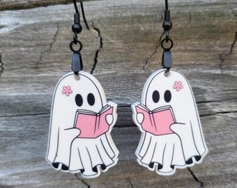Halloween Ghost Earrings | Jewelry for Halloween | Cute Ghost Earrings | Book Lover | Gift for Book-Lovers