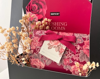 Gift Set For Her Pamper | Artificial Flowers & Skincare, Self Care Bouquet