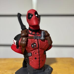 Deadpool Bust 3D Printed Hand Painted