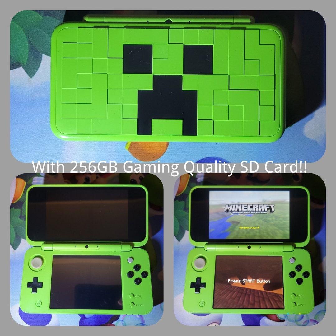 Nintendo new Minecraft Edition 2DS XL/LL Console W/ 256GB Sd Card Etsy