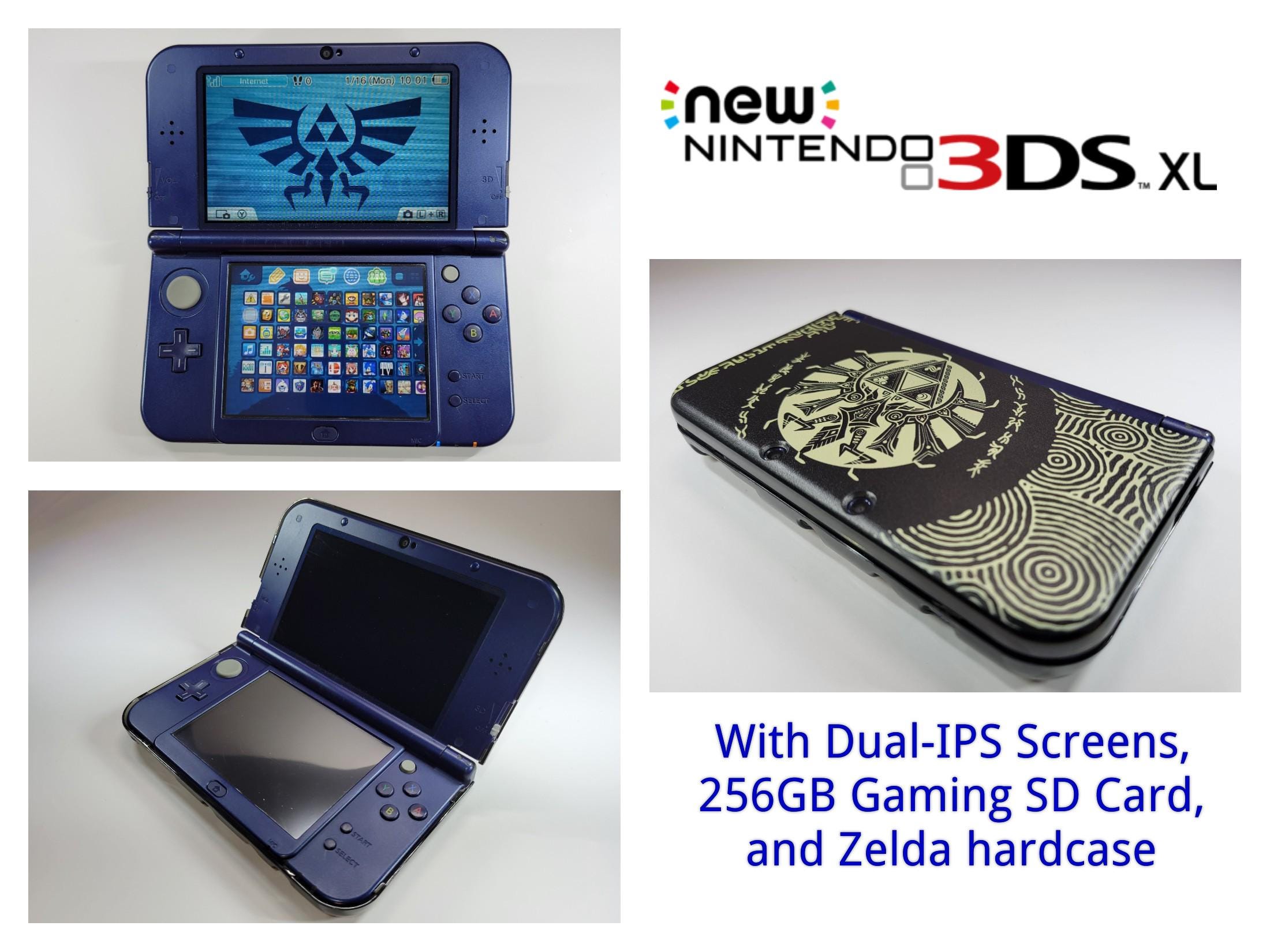 USED Japanese New Nintendo 3DS XL LL METALLIC RED with all