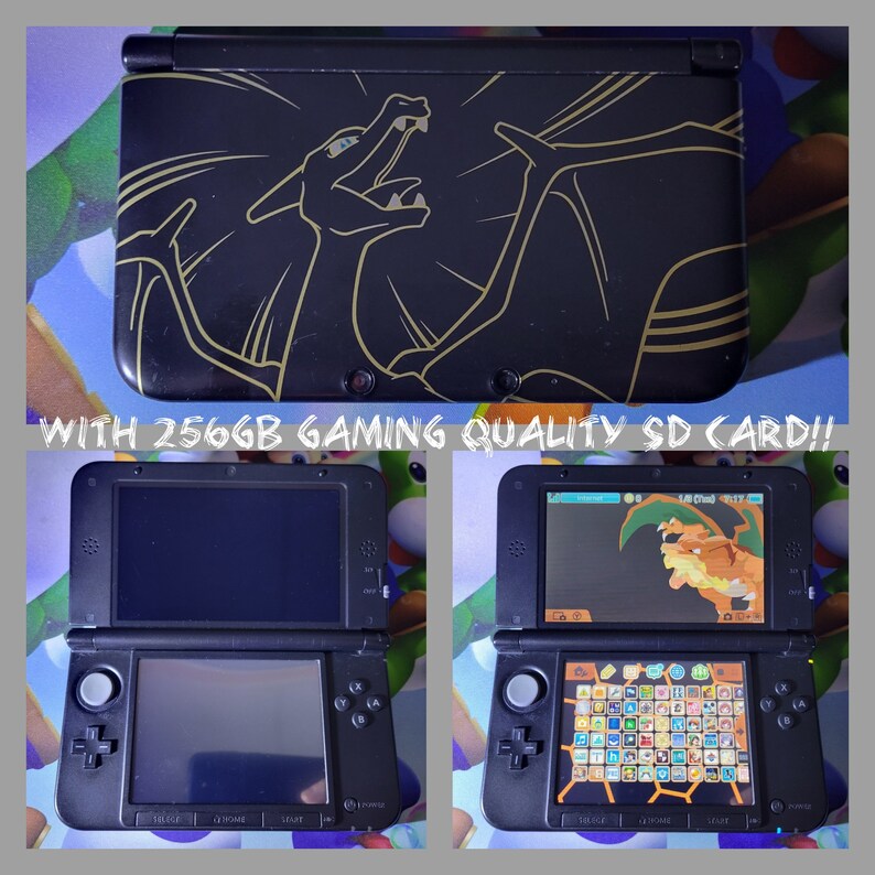 Nintendo 3DS XL/LL Pokemon Charizard Special Edition Console Etsy
