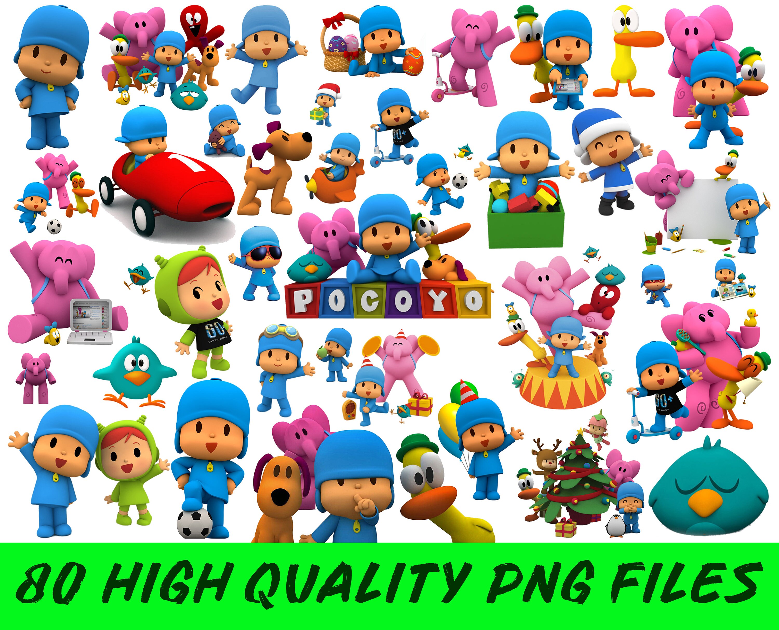 Pocoyo Clipart Pocoyo PNG Pocoyo Images Pocoyo Picture Etsy Australia