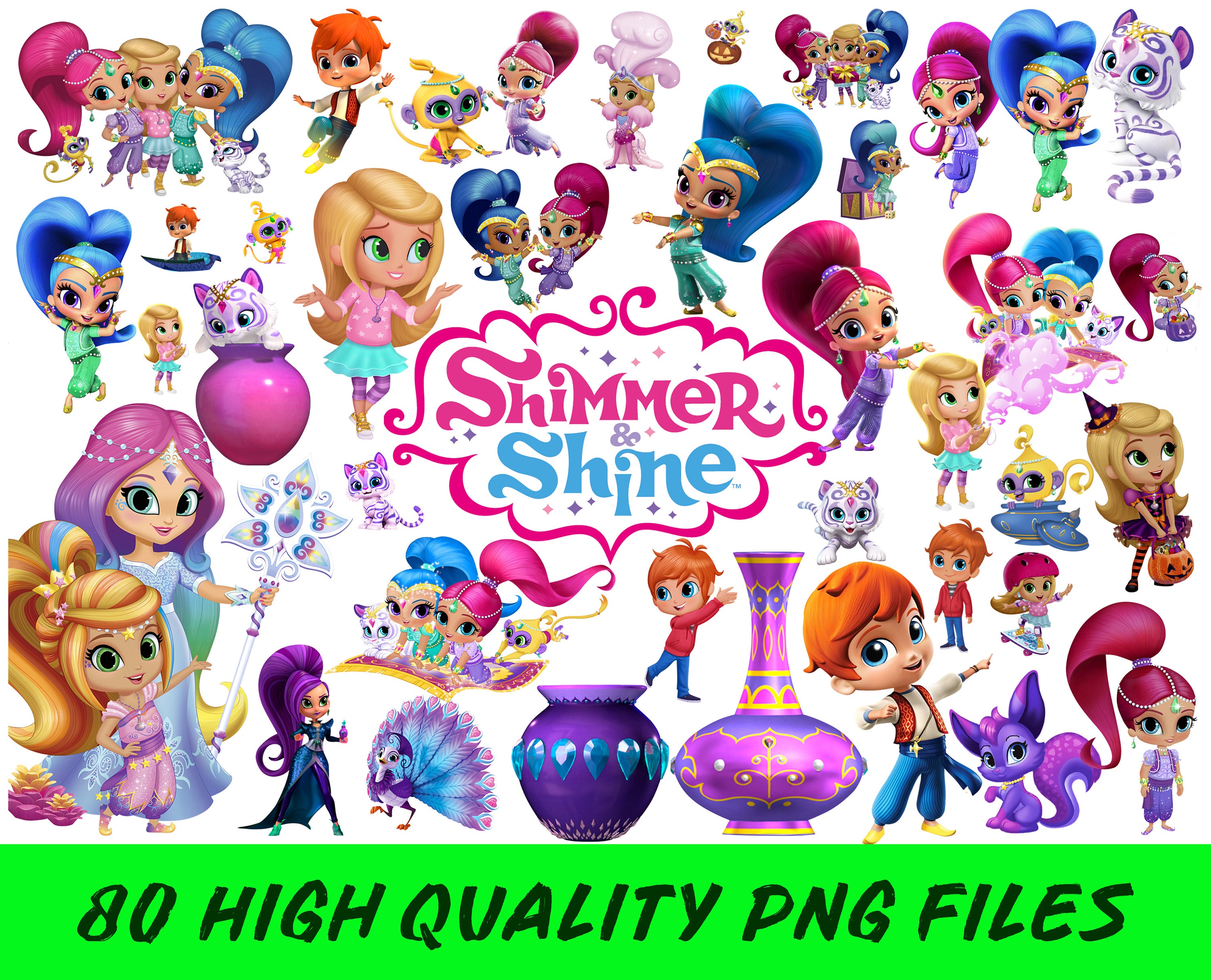 Buy Shimmer and Shine Clipart Shimmer and Shine PNG Shimmer and Online in  India - Etsy