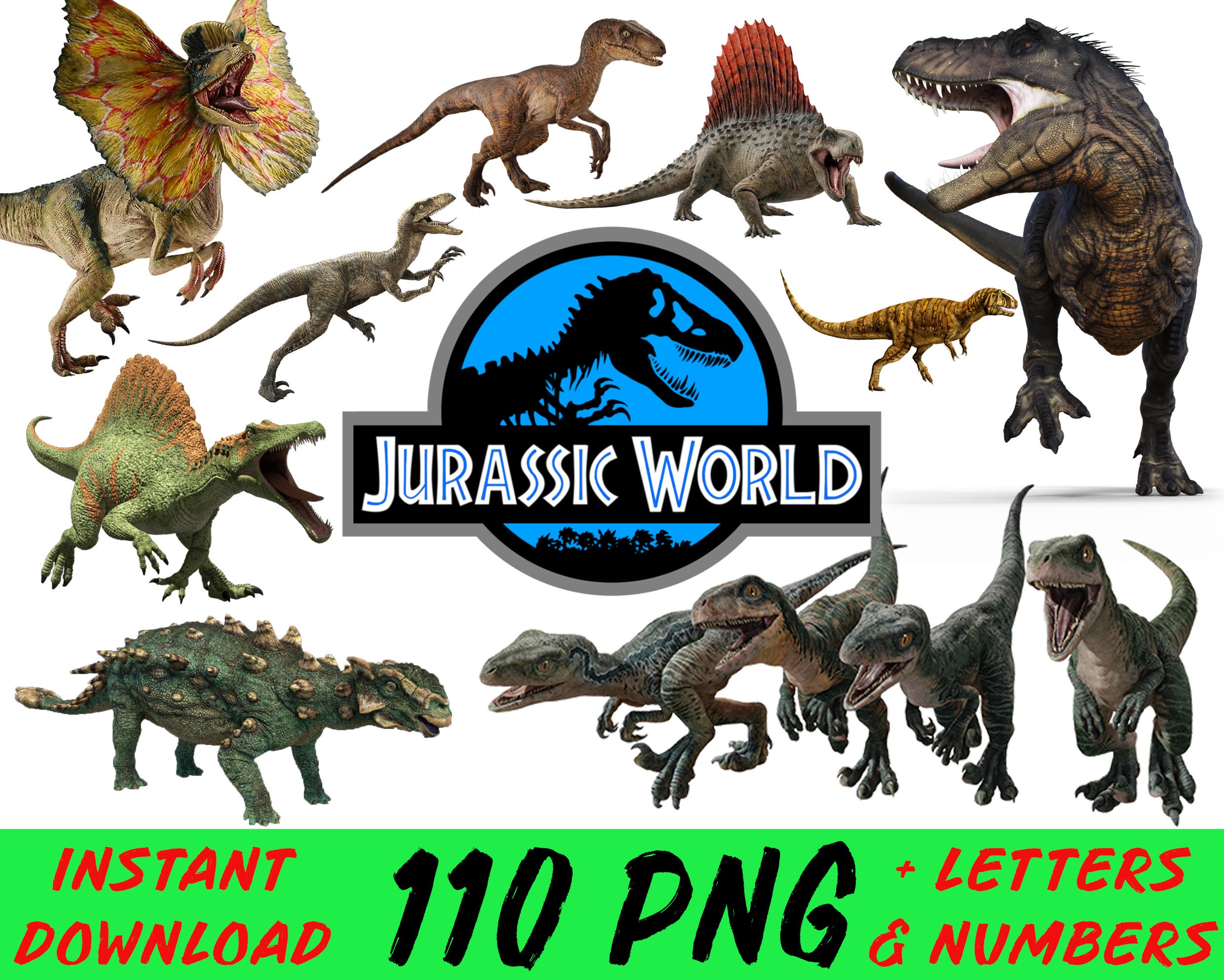 Jurassic Park PNG Dinosaur PNG Jurassic Park Dinosaur - Etsy Canada