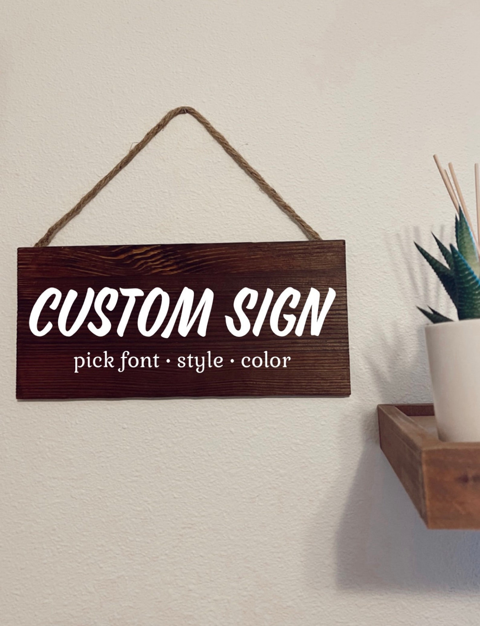 Customizable Hanging Sign | Any Style | Wall Decor - Etsy