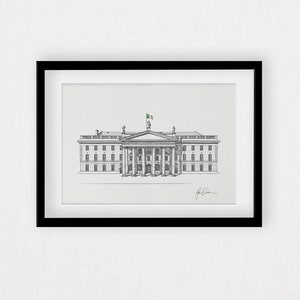 General Post Office - GPO - Dublin City Sketch Print