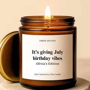July Birthday Candle for July Birthday Gift for Best Friend Sister Birthday Gifts Cancer Zodiac Candle Gift Best Bitches Born in July Candle