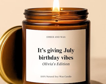 July Birthday Candle for July Birthday Gift for Best Friend Sister Birthday Gifts Cancer Zodiac Candle Gift Best Bitches Born in July Candle
