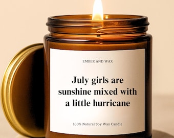 July Birthday Candle for July Birthday Gift for Best Friend Sister Birthday Gifts Cancer Zodiac Candle Gift Best Bitches Born in July Candle