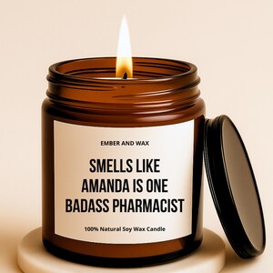 Badass Pharmacist Gift Funny Pharmacy Candles Pharmacy Graduation Gifts Pharmacist Candles Pharmd Gifts for Doctor of Pharmacy Graduates