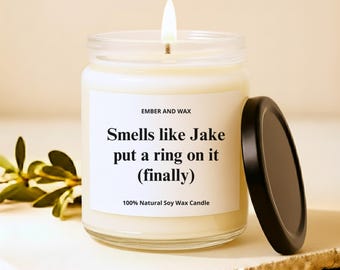 Engagement Candles Funny Engaged Candle Engagement Gifts for Newly Engaged Gifts Bridal Shower Candle Future Mrs Candle Just Engaged Gifts
