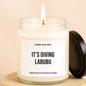 Labubu Candle Labubu Gift Labubu Monsters Candle Labubu Gifts Labubu Time Custom Name Labubu Doll Candle Labubu Birthday Gift