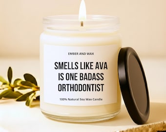 Orthodontist Gifts Badass Orthodontist Candle Dentist Gifts Dental Graduation Gifts Dental School Gifts for Orthodontist Dental Office Gifts