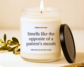 Funny Dentist Gift Dentist Candles for Dental Hygienist Candle for Future Dentist Graduation Gifts Dental School Gifts Dental Office Candles