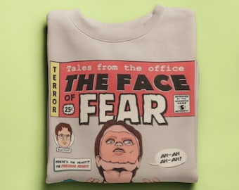 Dwight Schrute 'The Office' Sweatshirt: Gesicht der Angst Comic