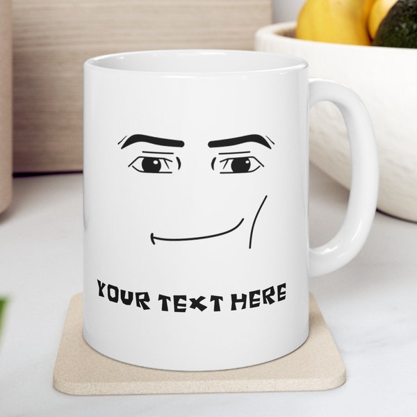 Roblox Man Face Mug Etsy