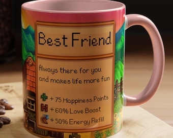 Personalisierte Stardew Valley Tasse: Individuelles Spiel Geschenk, Keramik-Porzellan