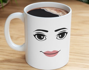 Roblox Man Face Coffee Mug for Sale by Sofiagandola