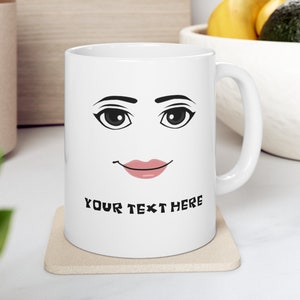 Roblox Woman Face Premium Quality Beautiful Roblox Gift Mug -  Israel