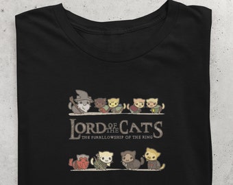 Herr der Katzen Unisex T-Shirt aus schwerer Baumwolle