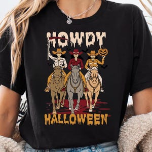 Howdy Halloween Shirt, Western Halloween Girls Shirt, Halloween Cowboy Shirt, Funny Cowgirl Halloween Shirt, Spooky Western Halloween Shirt