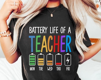Lebensdauer eines Lehrers T-Shirt: Zurück zu Schulgeschenk
