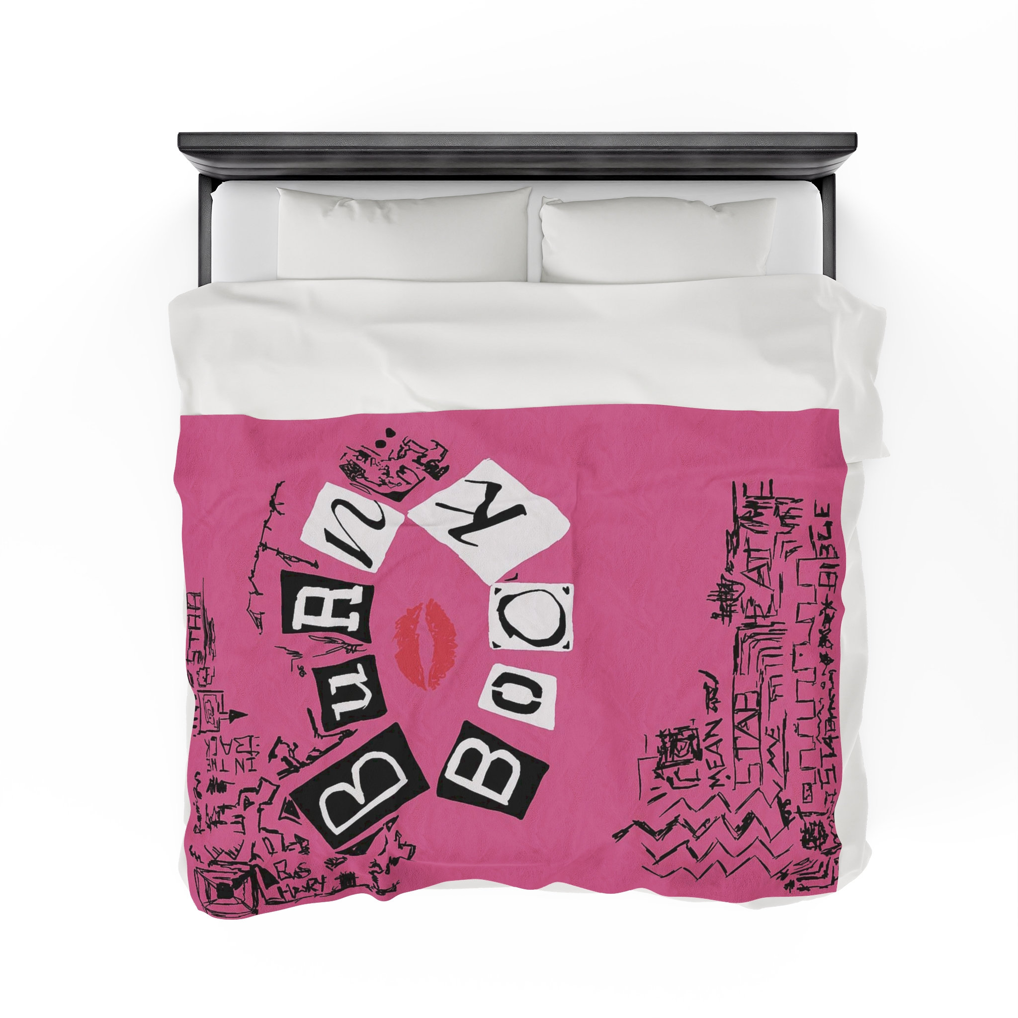 Burn Book Mean Girls Velveteen Plush Blanket Regina George, Cady Heron, Gretchen Weiners, Lindsay Lohan, Y2K Aesthetic, Gift For Girlfriend,