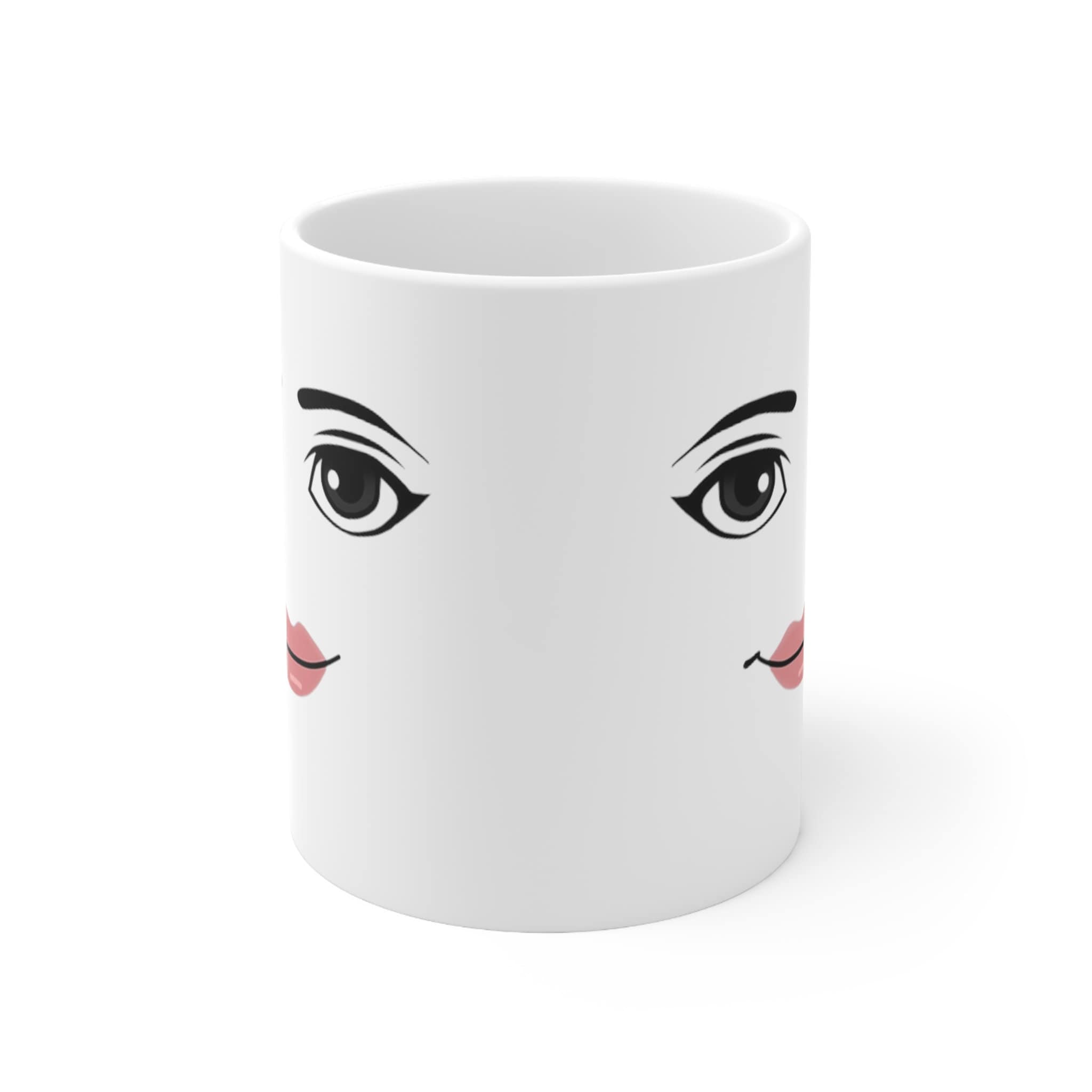 woman face Roblox Drinking Glass