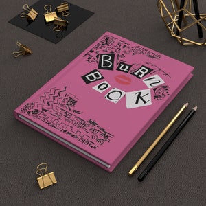 Chicas pesadas, Burn Book, Regina George, Cady Heron, Gretchen Weiners, Lindsay Lohan, estética Y2K, regalo para novia, diario de escritura