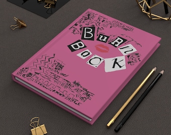 Mean Girls, Burn Book, Regina George, Cady Heron, Gretchen Weiners, Lindsay Lohan, Y2K Aesthetic, Gift For Girlfriend, Writing Journal