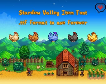 Stardew Valley 'Font'  - Item font type in .ttf format