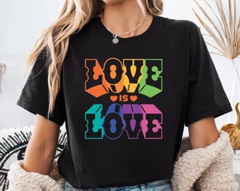 Love is Love LGBT Shirt: Unisex Cotton Tee
