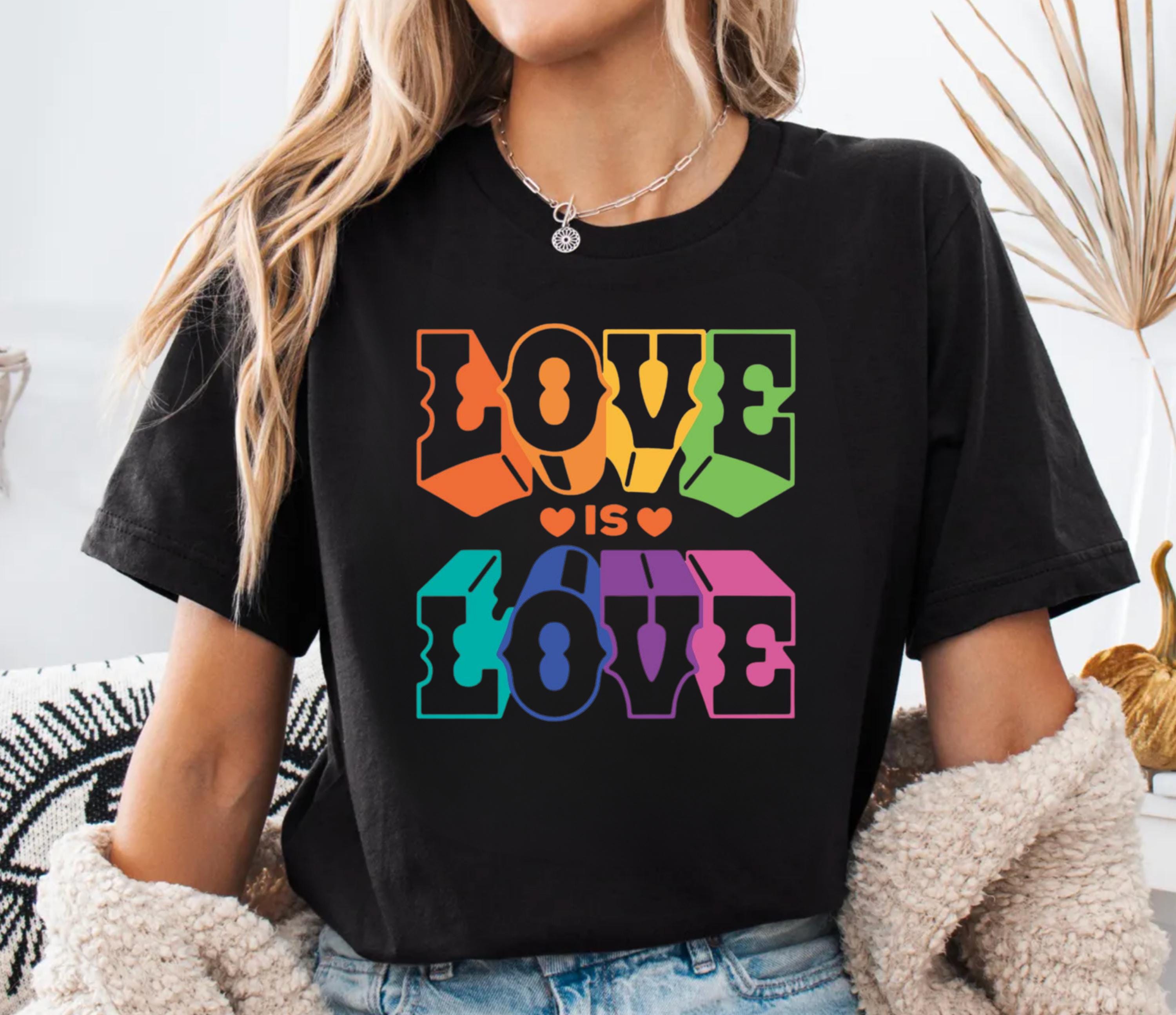 L B G Tシャツ ユニセックス ラブ・イズ・ラブ LGBTシャツ：ユニ