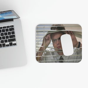 Dwight Schrute Mouse Pad, Michael Scott, Pam Beesly, The Office, Gift For Coworker, Office Essentials,