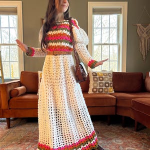 crochet medieval dress The iconic Juliet dress from 1969 crocheted by me A medieval revival dream!! I would love to open up commissions for this dress, if anyone is interested please DM me!