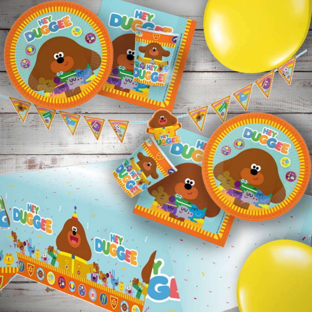 Hey Duggee Party Supplies Birthday Plates Cups Napkins Straws Etsy
