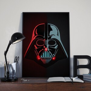 Darth Vader Print, Printable Home Decor, Movie Printable Poster, Wall Art, DIGITAL, Star Wars