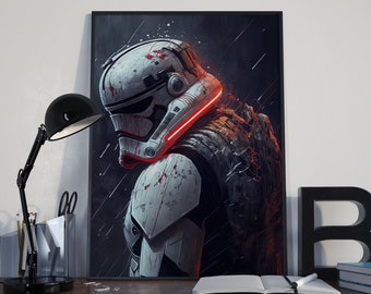 Stormtrooper Print - Printable Movie Poster for Home Decor - Star Wars Wall Art - DIGITAL Download