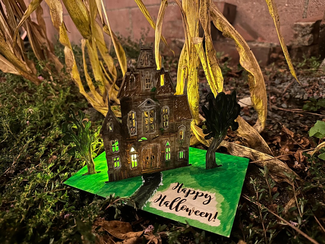 Haunted House Candle Holder Kit Etsy