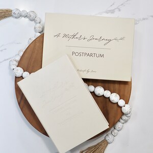 A Mother&#39;s Journey: Postpartum Self-Care Journal and Keepsake Box