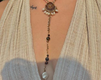 Ammonite Fossil Necklace