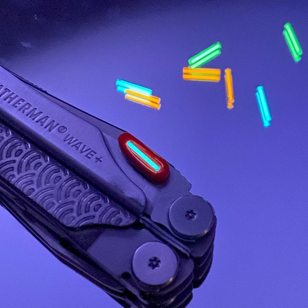 Leatherman Wave(+) thumb tabs (x2) "Tritium design"