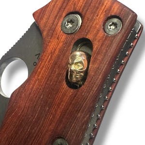 Brass ball cage DEADPOOL for Spyderco Manix 2, Manix XL & Manix Lightweight, P&#39;KAL