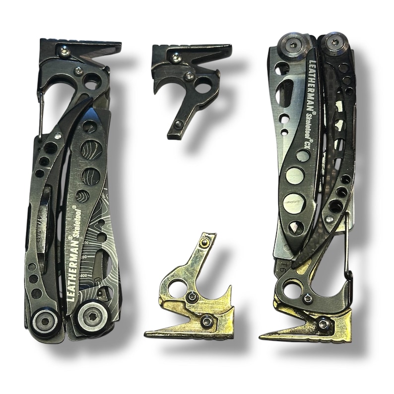 Leatherman SKELETOOL Modifié Avec Coupe-sangle Et Marteau En Laiton - édition Limitée EDC
