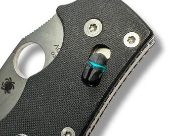 Svart polymerkulbur MANDALORIAN (uppgraderingsbar fosfor) för Spyderco Manix 2-XL-Lightweight, P'KAL + keramiska kulor + mjuk fjäder