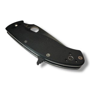 Pulsador abatible para Spyderco TENACIOUS - guilloche