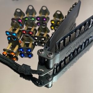 Kit SLIM de acero con óxido negro para pistola (Vs.B.B2) para Leatherman Bit Kit